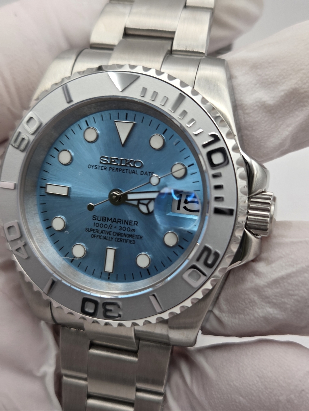 New Custom 40mm SeikoMod Automatic Watch Dive Watch - Picture 2 of 7